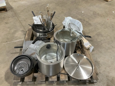 Used MIXED LOT OF MISCELLANEOUS STAINLESS STEEL RESTAURANT EQUIPMENT Restaurant Equipment (Miscellaneous) Michigan US | Miedema Asset Management Group #1761520