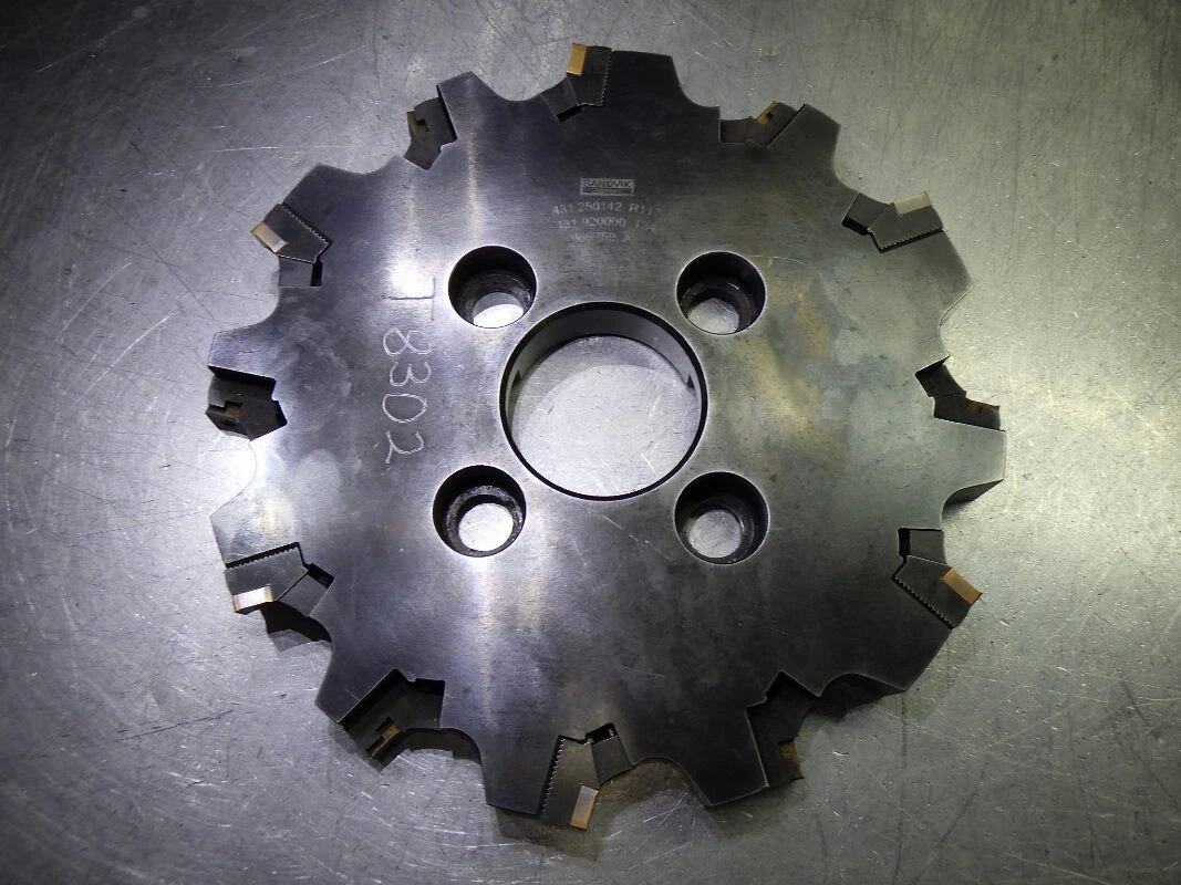 Sandvik 9.75" (1.03") Indexable Sot Mill 60mm Arbor 431 250412 R117 (LOC1110B)