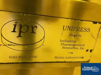 USED Manesty Manesty IPR Tablet Press, Model Unipress, 34 Station