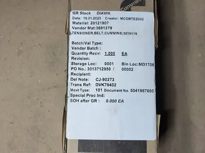 NEW CUMMINS 3691279