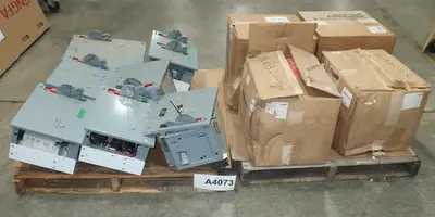 2 PALLETS OF ASSORTED MCC BUCKETS, ALLEN BRADLEY, ABB