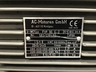 USED AC-MOTOREN FYP 90 S-2