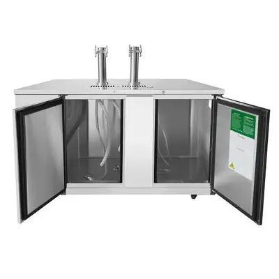 New | in-Stock Atosa New Atosa MKC68GR 68'' Keg Cooler with 2 Dual Tap Towers Beer Equipment Illinois US | Falcon Restaurant Supply #1375361