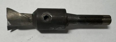 R8 Bridgeport Mill Lathe Tool Holder 1" Endmill Included HSS 2 Flute Cutter