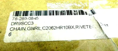 NEW REXNORD C2062HR10BX RIVETED ROLLER CHAIN DR9SCC3