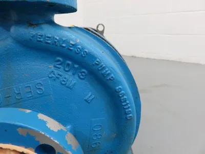 Peerless Pump model 8196 size 1x1.5x8 with base and motor