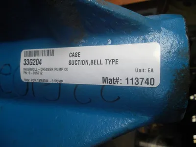 Ingersoll-Dresser Pump Co. S-005712 Bell Type Suction Case for 12M90W-3