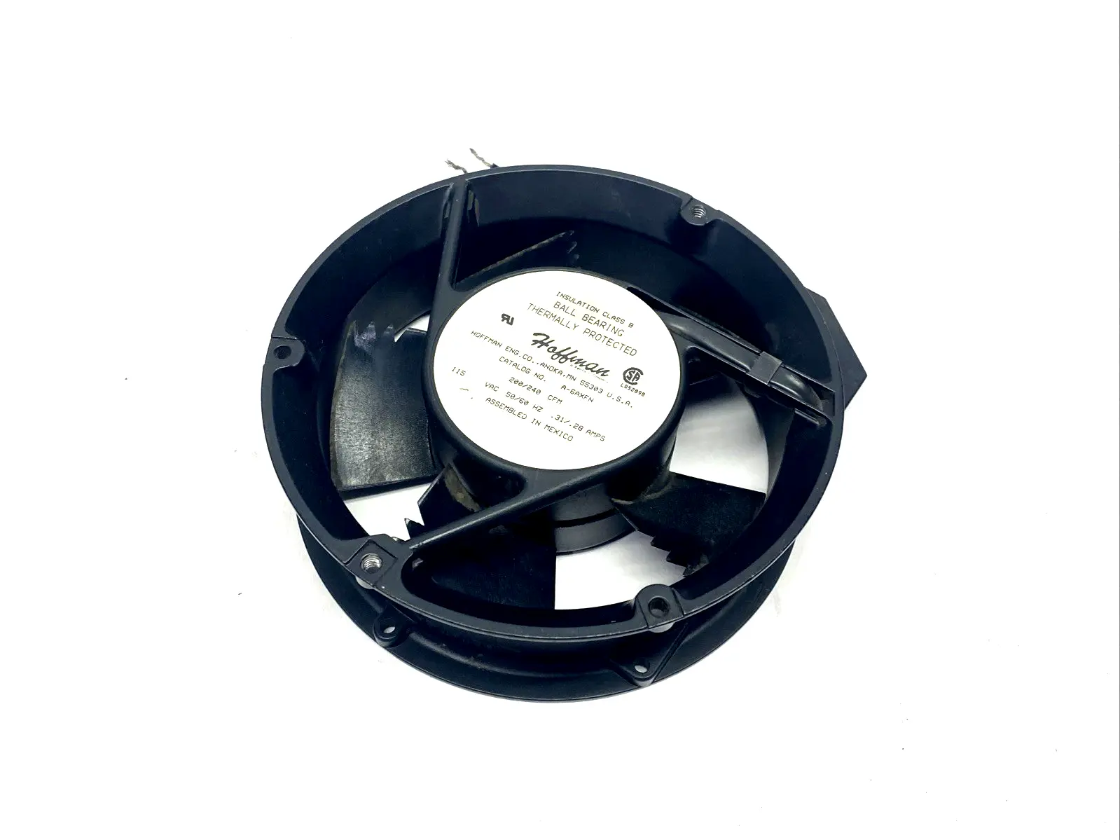 A-6AXFN | Hoffman  Compact 6-Inch Axial AC Fan 115VAC - Used