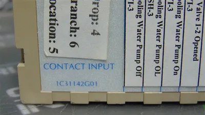 Westinghouse Emerson 1C31142G01 Ovation Contact Input Module Used