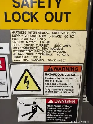 Used Hartness Model 2800 Automatic Drop Case Packer | High-Speed End-of-Line Packaging System