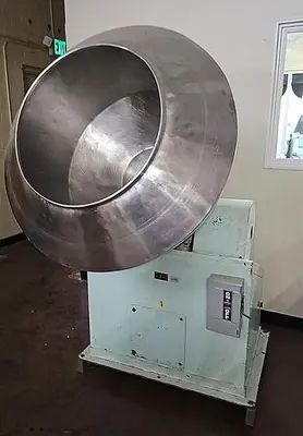 Coating Pan, 40" Diameter, Seasoning Drum, Stainless Steel #C745464