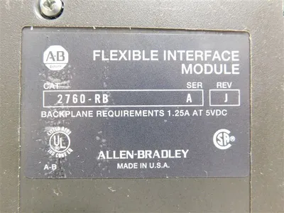 Allen Bradley 2760-RB/A PLC-5 Flexible Interface Module Rev. J Used