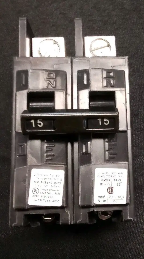Used Siemens Siemens BQ2B015L 2-Pole 15A Circuit Breaker Circuit Breakers US | Infinity wholesale & Supply LLC #1305630