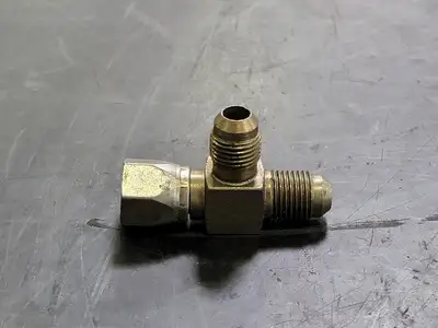 1/2" Male x 1/4" Female Threaded Run Tee Brass (Bag of 14)