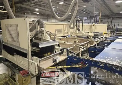 USED NEWMAN K-20 TRIM SAW WITH INFEED DECK