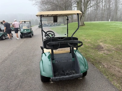 (1) 2017 E-Z-Go golf cart with a Kawasaki gas engine, model 625111G01, does not include Club canopy,...