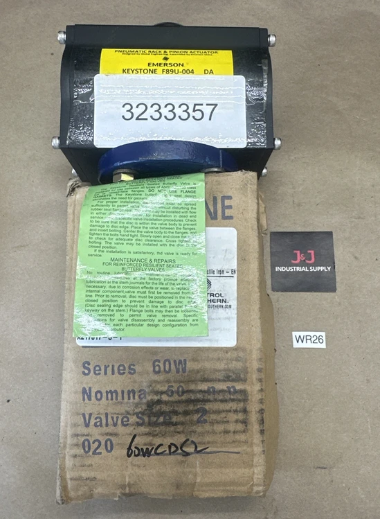 New | in-Stock Emerson F89U-004 DA Valves/Fittings Indiana US | J&J Industrial Supply #1074307