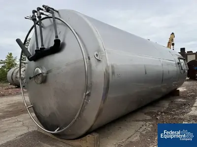 USED Quality Tank Solutions 13,500 Gal Quality Tank Solutions Steel Storage Tank, 304 S/S