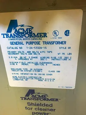 USED ACME TRANSFORMER,
