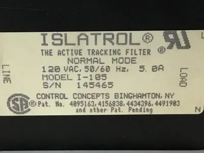 USED ISLATROL I-105