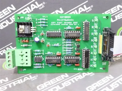 Hayssen 10786B0031 Clutch / Brake Interface Board Rev. A Used
