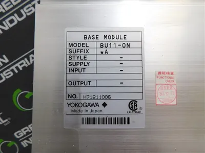 Yokogawa BU11-0N Base Module Suffix *A Used