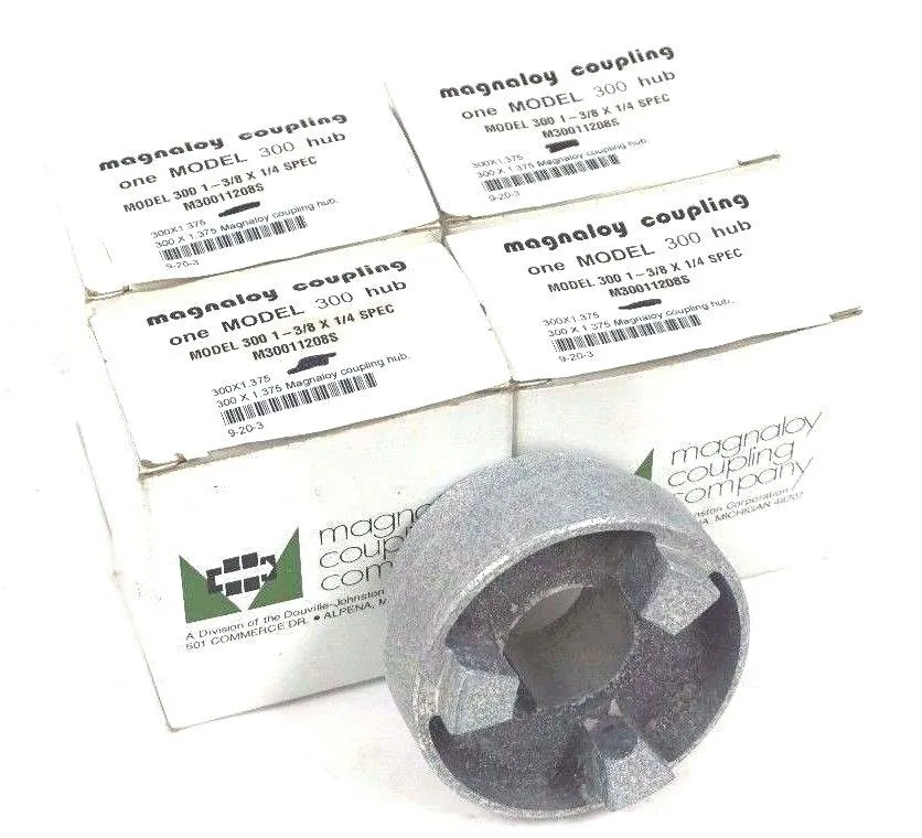LOT OF 4 NEW MAGNALOY 300 1-3/8 X 1/4 COUPLING HUBS