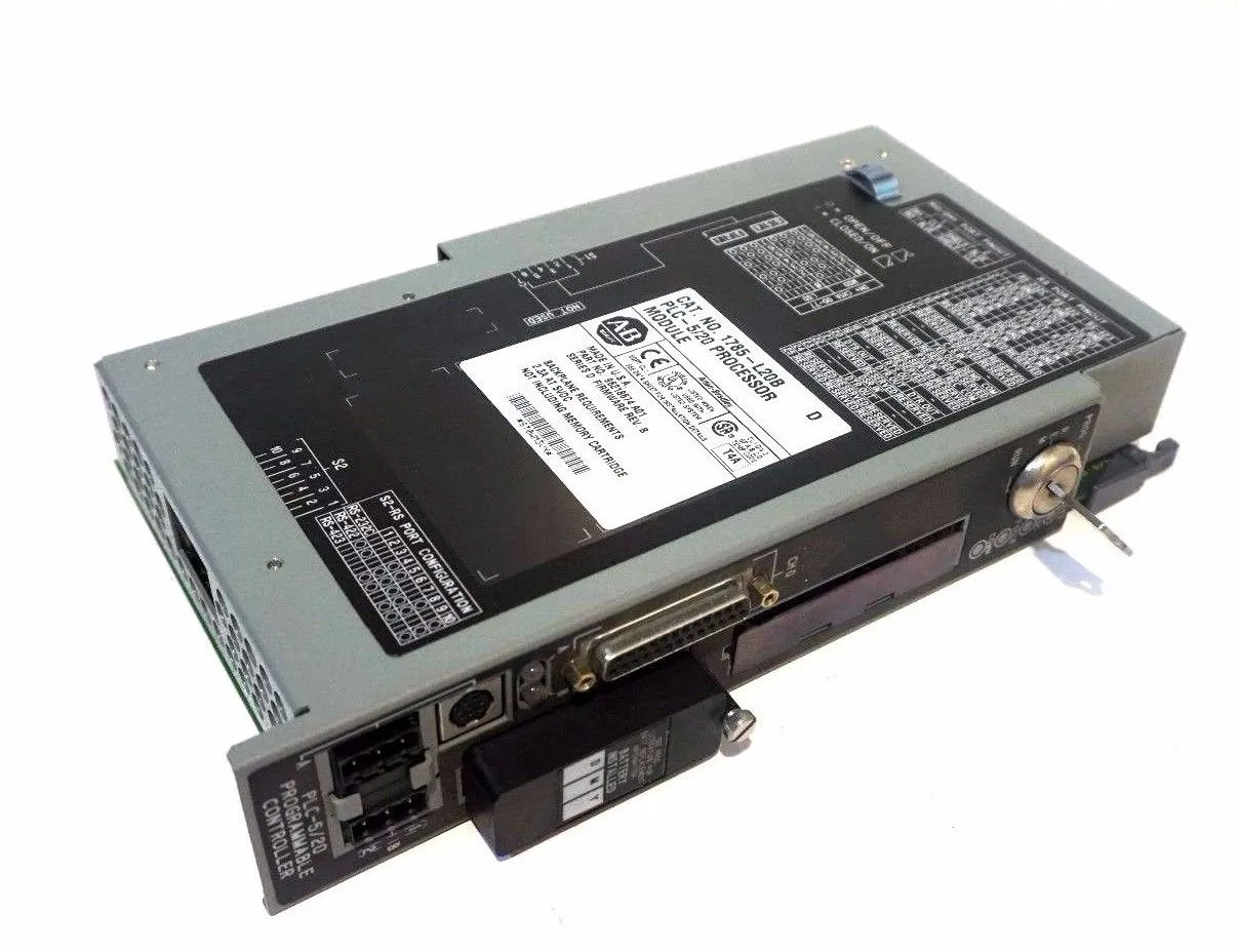 USED ALLEN BRADLEY 1785-L20B PROCESSOR MODULE SER.D 1785L20B
