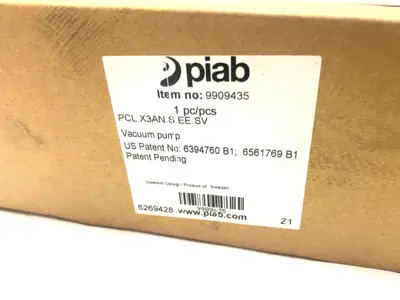 USED PIAB PICLASSIC DEEP VACUUM LEVEL GENERATOR