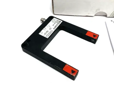 USED BALLUFF FORK SENSOR, LIGHT BARRIER, 50MM PNP NO/NC