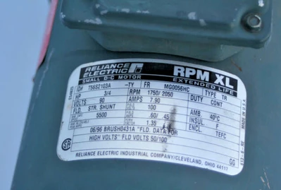 Used Reliance Electric T56S2103A Estate & Personal Property California US | Davliegogo LLC #1728971