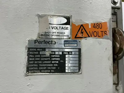 30,000 LBS X 36" PERFECTO COIL FEED LINE, COIL REEL UNCOILER & STRAIGHTENER: YOBRO #24871