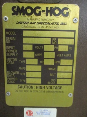 USED UNITED AIR SPECIALISTS SG-4S-WH