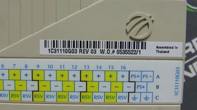 Westinghouse Emerson 1C31110G03 Ovation Contact Input Module Rev 03 Used