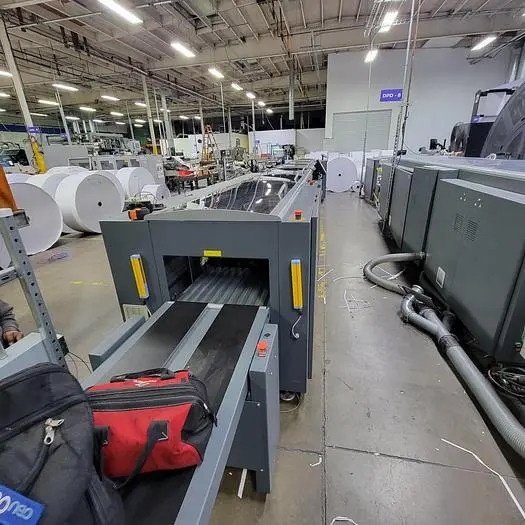 Used 2010 TECHAU / LASERMAX B20 BUFFER, M20 SLIT MERGE, C22 CUTTER. S30 STACKER, 1.2 CONVEYOR Sheeters Nevada US | Dawson Machinery #445551