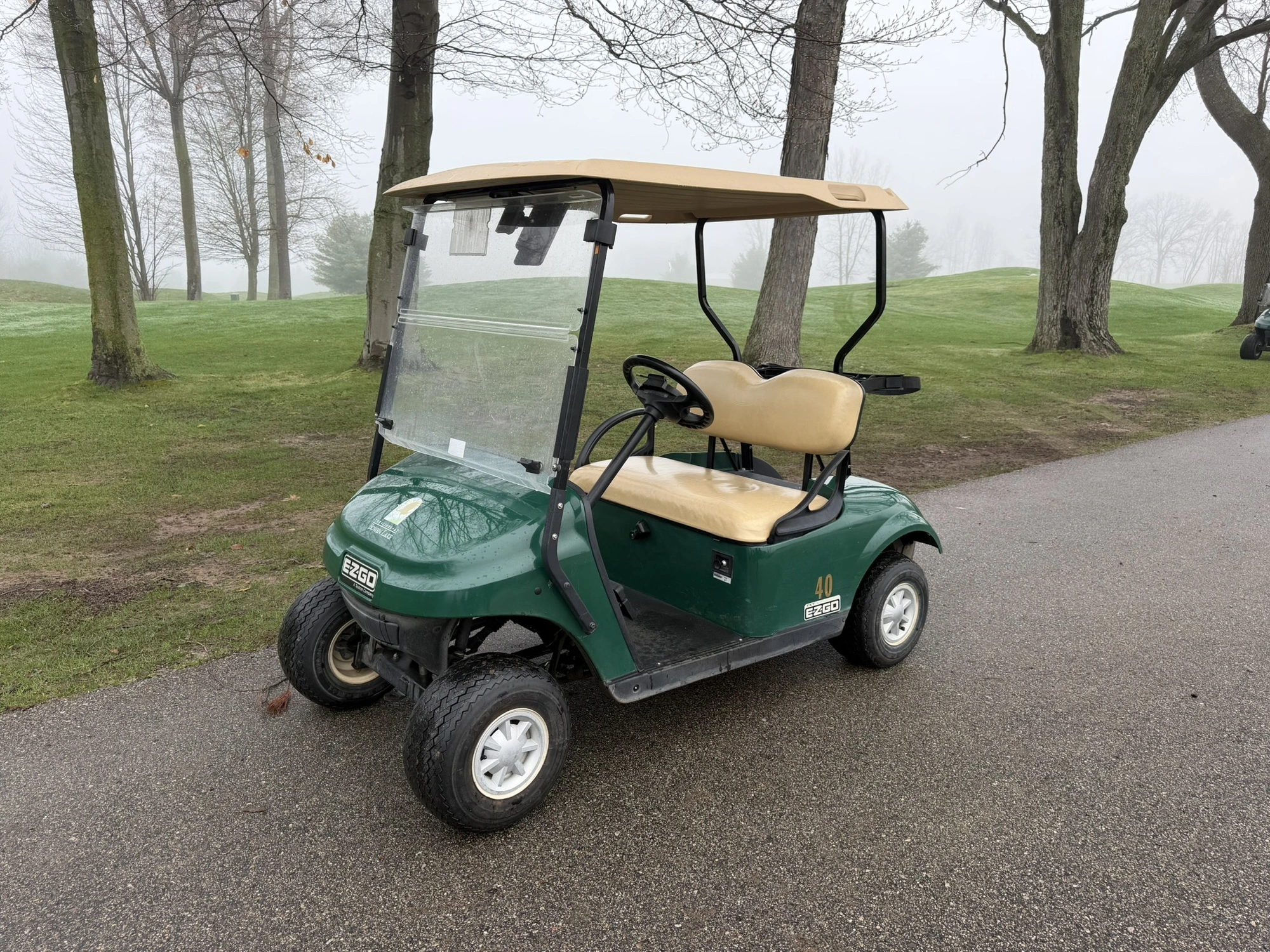 (1) 2017 E-Z-Go golf cart with a Kawasaki gas engine, model 625111G01, does not include Club canopy,...