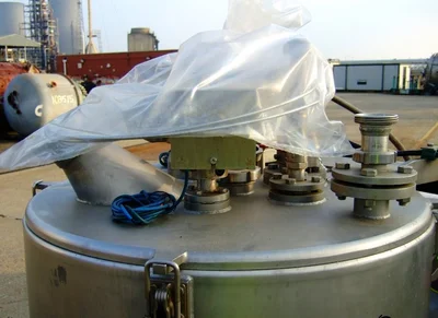 GFT V 63-U perforate basket centrifuge, Hastelloy C22.