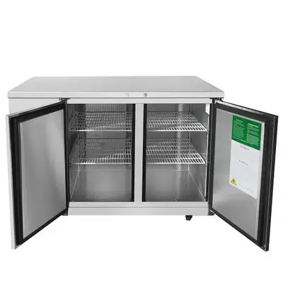 New | in-Stock Atosa New Atosa MBB59GR 59" Back Bar Cooler Stainless Steel Bottle Coolers Illinois US | Falcon Restaurant Supply #1375364
