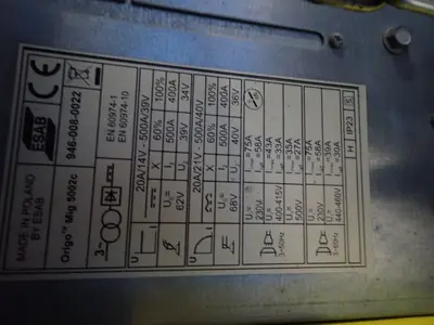 Used ESAB MIG 5002C Welding Machinery (Other) Ohio US | HGR 24 #1048332