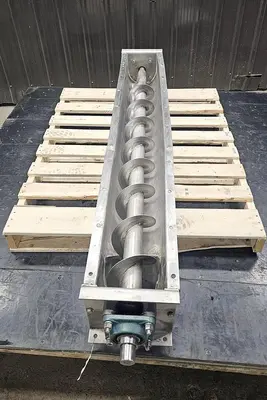 Used Screw Conveyor, 7" Diameter X 60'' Long