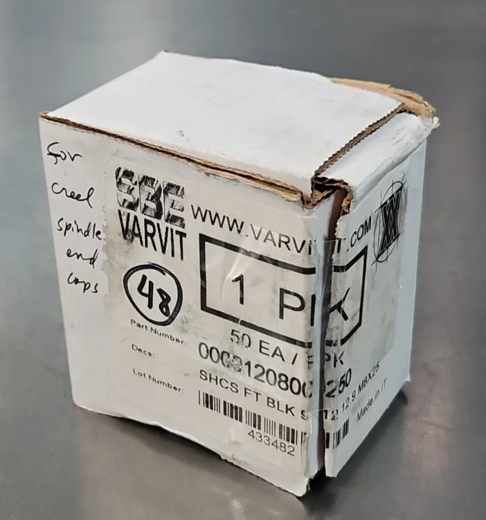 Used VARVIT 912 12.9 M8X25 Nuts & Screws South Carolina US | Palmetto Automation #1160369