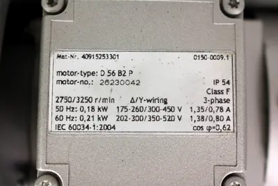 Becker SV 1.50/3-01 Side Channel Vacuum Pump, 0.18/0.21kW, 95/95-100/100mbar