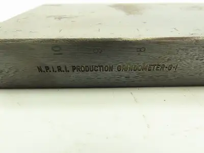 Fineness of Grind Gauge Steel Block Grindometer G-1 Ink Gage NPIRI 0-10