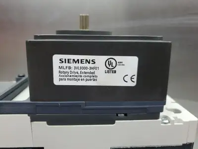USED Siemens HDX3B060F 60A Breaker w/3VL9300-3HF01 Control Switch