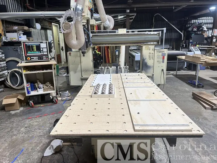Used 2002 MOTIONMASTER QE1F 6.6/12 24 130 NC CB 5-AXIS CNC ROUTER CNC Routers | CAROLINA MACHINERY SALES #421547