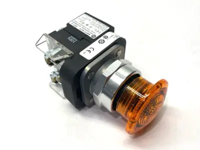 New | in-Stock Allen-Bradley Ser. U Amber Illuminated Push Button 40mm Mushroom Head Relays & Switches Michigan US | Maverick Industrial Sales #1392941