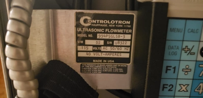Controlotron Ultrasonic Flowmeter 994P5GLSB-3
