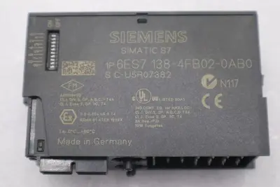 SIEMENS 6ES7 138-4FB02-0AB0 SIMATIC S7 ELECTRONIC CONTROL MODULE STOCK L-347-C