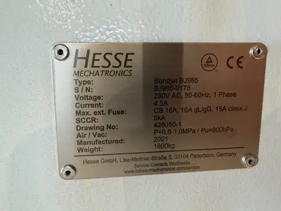 Used Hesse Mechatronics Bondjet BJ985 Wire Bonders Michigan US | Maverick Industrial Sales #1390767