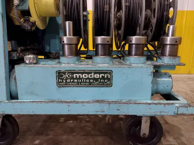 40 TON MODERN HYDRAULICS 4 CYLINDER PORTABLE HYDRAULIC DIE SETTING & SEPARATING SYSTEM: STOCK #23775